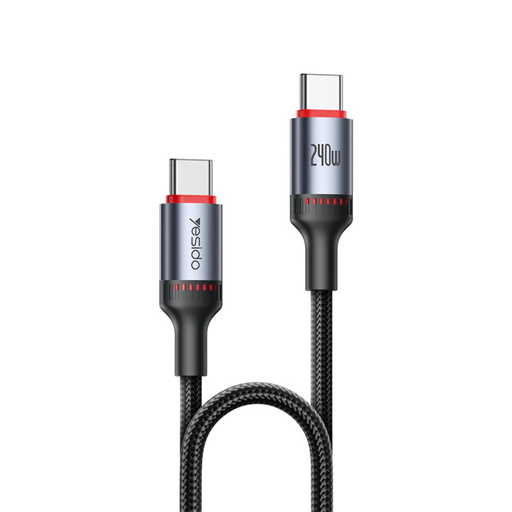 YESIDO CA185 1.2m Data Cable 240W Fast Charging USB C to USB C Braided Wire for Smartphone Tablet Laptop A
YESIDO CA185 1.2m Data Cable 240W Fast Charging USB C to USB C Braided Wire for Smartphone Tablet Laptop A