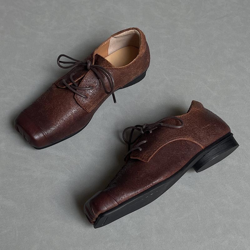 Модные туфли из коровьей кожи с эффектом старины в стиле ретро, все балетки из натуральной кожи на плоской подошве, туфли-лоферы 40
Модные туфли из коровьей кожи с эффектом старины в стиле ретро, все балетки из натуральной кожи на плоской подошве, туфли-лоферы 40