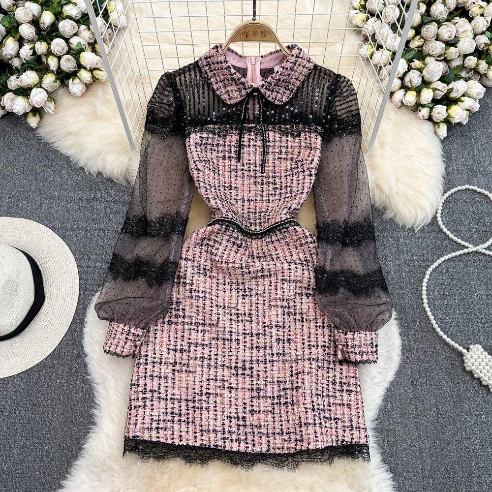 Осенняя винтажная маленькая твидовая юбка для похудения Ethos с лацканами и талией
Осенняя винтажная маленькая твидовая юбка для похудения Ethos с лацканами и талией