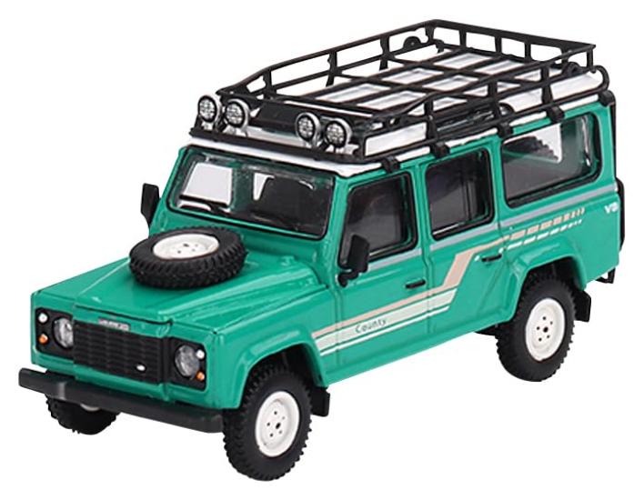 MINI GT 164 Land Rover Defender 110 1985 County Универсал Tritend Green Праворульный Готовое изделие
MINI GT 164 Land Rover Defender 110 1985 County Универсал Tritend Green Праворульный Готовое изделие