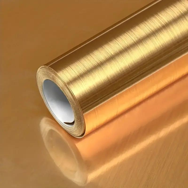 1 Roll Self-Adhesive Golden Brushed Contact Paper, Peel And Stick Wallpaper, Self-Adhesive Removable Wall Stickers, Refrigerator LSJ 40cm x 100cm
1 Roll Self-Adhesive Golden Brushed Contact Paper, Peel And Stick Wallpaper, Self-Adhesive Removable Wall Stickers, Refrigerator LSJ 40cm x 100cm