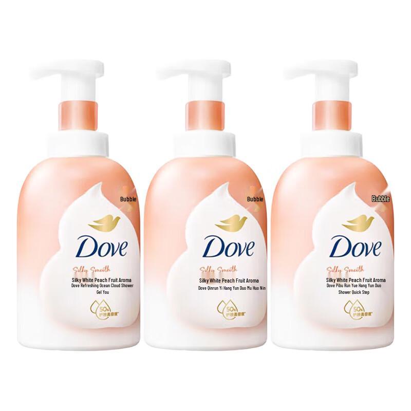 Dove White Peach Scented Foamy Shower Mousse
Dove White Peach Scented Foamy Shower Mousse