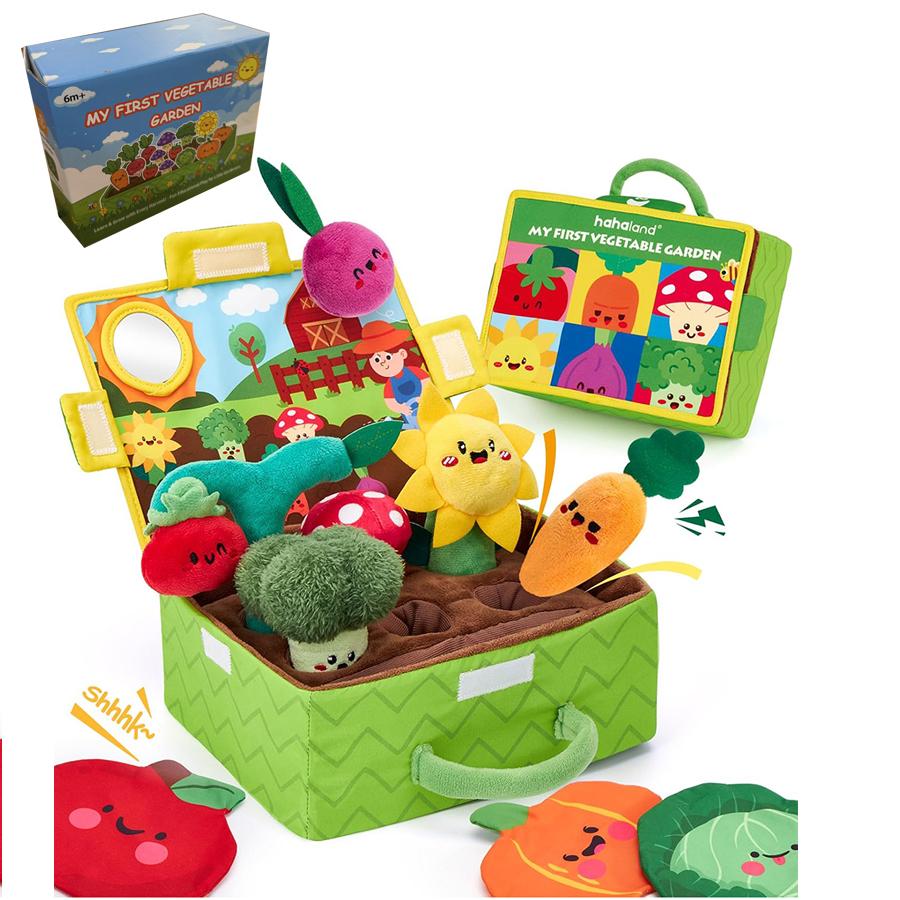 Baby Toys 6-12 Months Fruits Vegetables Garden Plant Plush Toys Montessori Sensory Toy Carrot Flower with Rattle Mirror Squeaker
Baby Toys 6-12 Months Fruits Vegetables Garden Plant Plush Toys Montessori Sensory Toy Carrot Flower with Rattle Mirror Squeaker