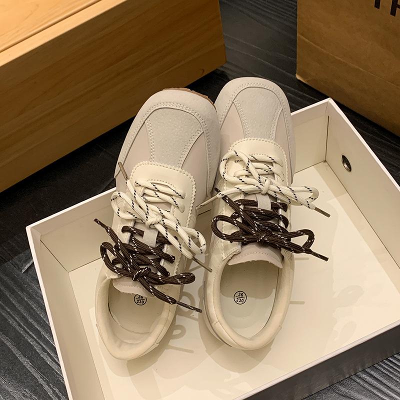 Туфли Maillard в стиле ретро Dexun женские 2025 года, новые, антибархатные, кожаные, с плоской подошвой, показывающие ноги, маленькая пара шнурков, спортивная обувь Forrest Gump 35
Туфли Maillard в стиле ретро Dexun женские 2025 года, новые, антибархатные, кожаные, с плоской подошвой, показывающие ноги, маленькая пара шнурков, спортивная обувь Forrest Gump 35