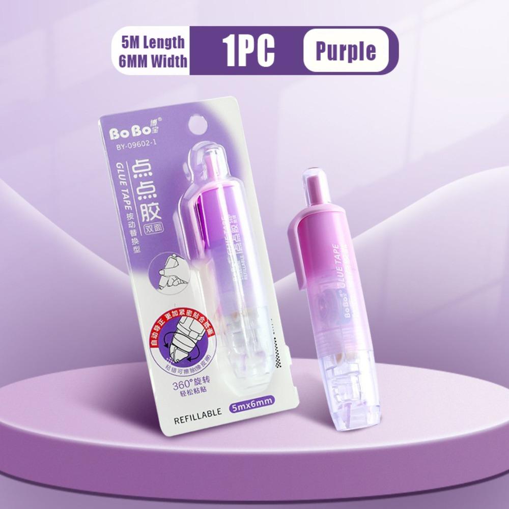 DIY Scrapbooking Dot Glue Press Type Double Sided Adhesive Glue Tape Student Stationery фіолетовий
DIY Scrapbooking Dot Glue Press Type Double Sided Adhesive Glue Tape Student Stationery фіолетовий