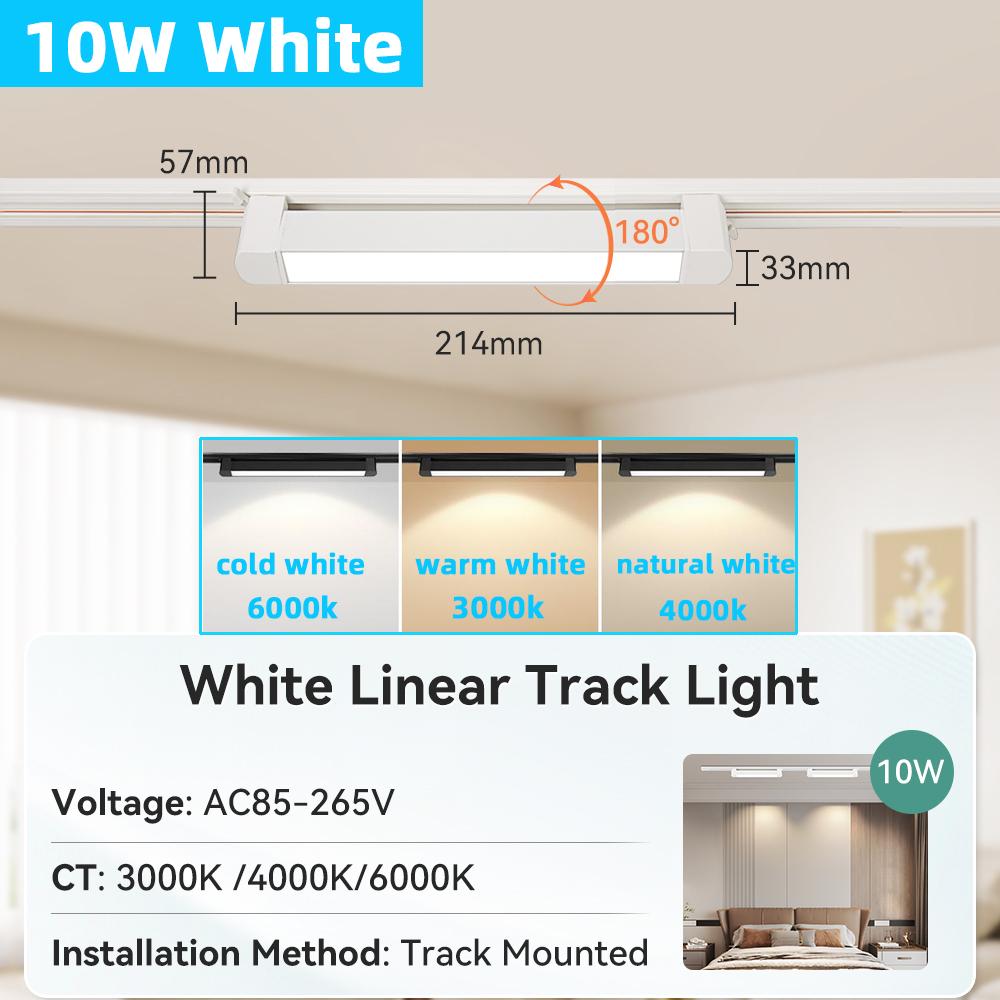 Set Led Magnetic Track Light 110v 220v Track Lamp10W 20W 30W 40W Track Spotlight Lighting Fixture for Home Room Clothing Store Cold White
Set Led Magnetic Track Light 110v 220v Track Lamp10W 20W 30W 40W Track Spotlight Lighting Fixture for Home Room Clothing Store Cold White