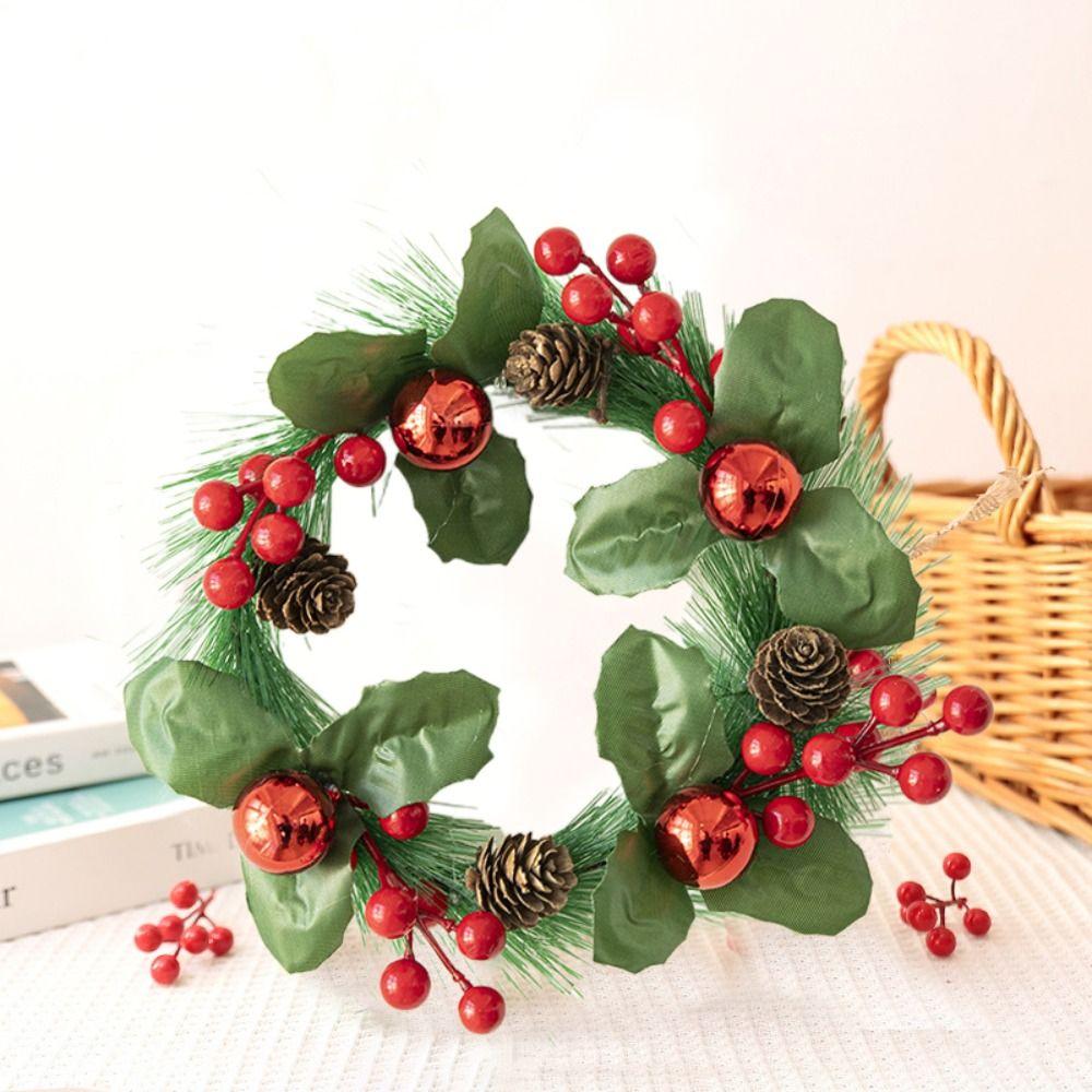 Green Leaf Mini Christmas Wreath Pinecone Candlestick Wreath Christmas Garland Christmas Decor
Green Leaf Mini Christmas Wreath Pinecone Candlestick Wreath Christmas Garland Christmas Decor