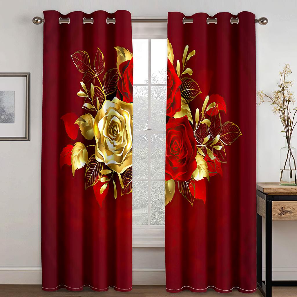 Дешевые черные свадебные пары золотые красные розы современные 2 панели тонкие шторы для гостиной спальни декор окна 100W130H(CM)40x51in&Grommet Top
Дешевые черные свадебные пары золотые красные розы современные 2 панели тонкие шторы для гостиной спальни декор окна 100W130H(CM)40x51in&Grommet Top