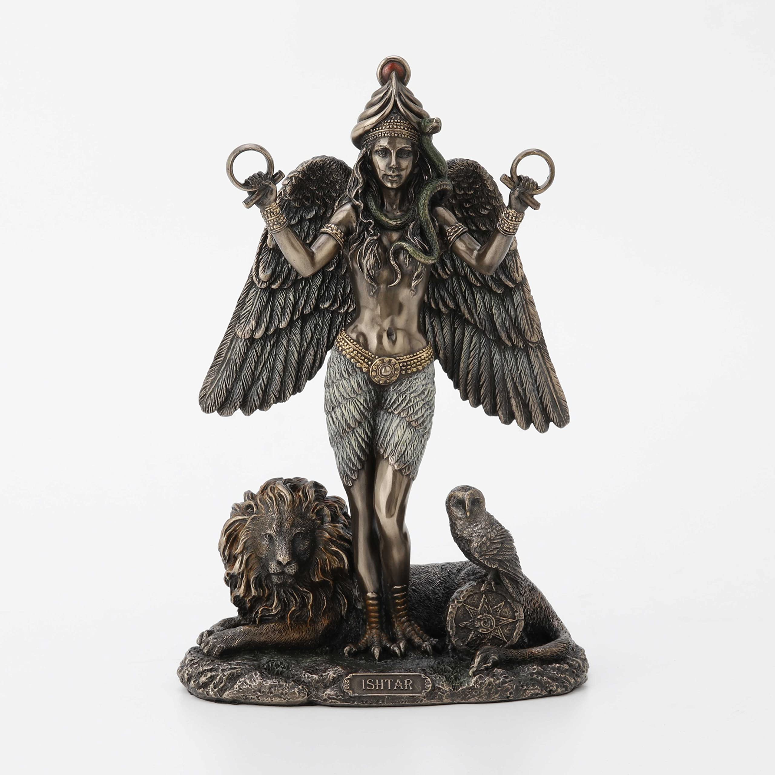 Veronese Design 8 5/8 Иштар, месопотамская царица небесная, холоднолитая смола, античная бронзовая отделка, скульптура, алтарная статуя, викканское украшение, языческое ги
Veronese Design 8 5/8 Иштар, месопотамская царица небесная, холоднолитая смола, античная бронзовая отделка, скульптура, алтарная статуя, викканское украшение, языческое ги