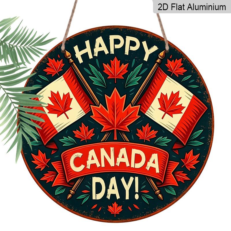 2D Flat Aluminum Canada Day Themed Wall Hangings Are Available in Various Sizes Featuring The Canadian Flag and Maple Leaf Design They Are A Perfect 7.87×7.87inch
2D Flat Aluminum Canada Day Themed Wall Hangings Are Available in Various Sizes Featuring The Canadian Flag and Maple Leaf Design They Are A Perfect 7.87×7.87inch