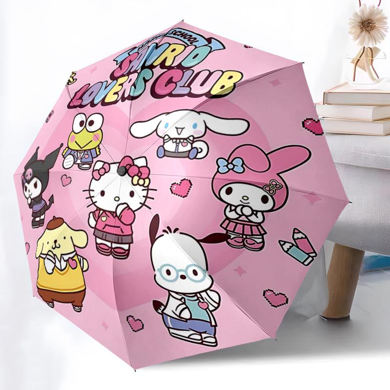 1pc Sanrio Lovers Club Automatic Folding Umbrella - Portable Tri-Fold Design with 8-Rib Iron Frame - Outdoor for Fans, Travelers, Everyday Use - Perfe
1pc Sanrio Lovers Club Automatic Folding Umbrella - Portable Tri-Fold Design with 8-Rib Iron Frame - Outdoor for Fans, Travelers, Everyday Use - Perfe