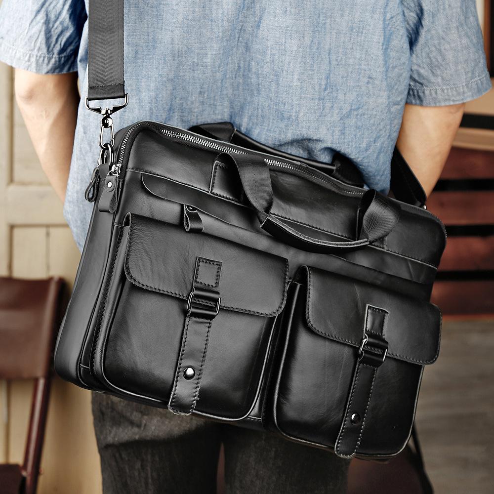 Cowhide Handbag, Genuine Leather Men S Business Commute 15.6 Inch Briefcase, Multi-Functional Bag, Computer Bag
Cowhide Handbag, Genuine Leather Men S Business Commute 15.6 Inch Briefcase, Multi-Functional Bag, Computer Bag