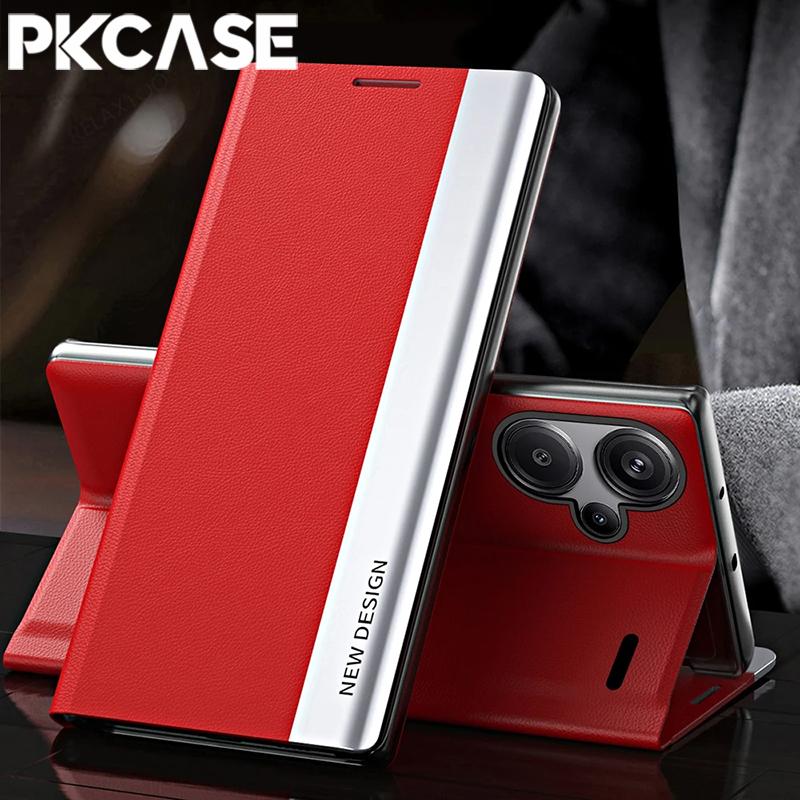 PKCASE Magnetic Flip Leather Phone Case for Redmi Note 14 Pro Plus Shockproof Cover for Redmi 14C 14R Redmi 14C 4G червоний
PKCASE Magnetic Flip Leather Phone Case for Redmi Note 14 Pro Plus Shockproof Cover for Redmi 14C 14R Redmi 14C 4G червоний