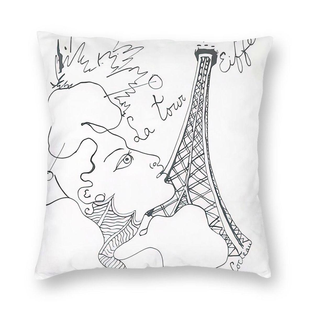 Jean Cocteau Eiffel Tower Square Pillowcase Polyester Linen Velvet Creative Zip Decor Pillow Case Room Cushion Cover Wholesale 30cmx30cm
Jean Cocteau Eiffel Tower Square Pillowcase Polyester Linen Velvet Creative Zip Decor Pillow Case Room Cushion Cover Wholesale 30cmx30cm