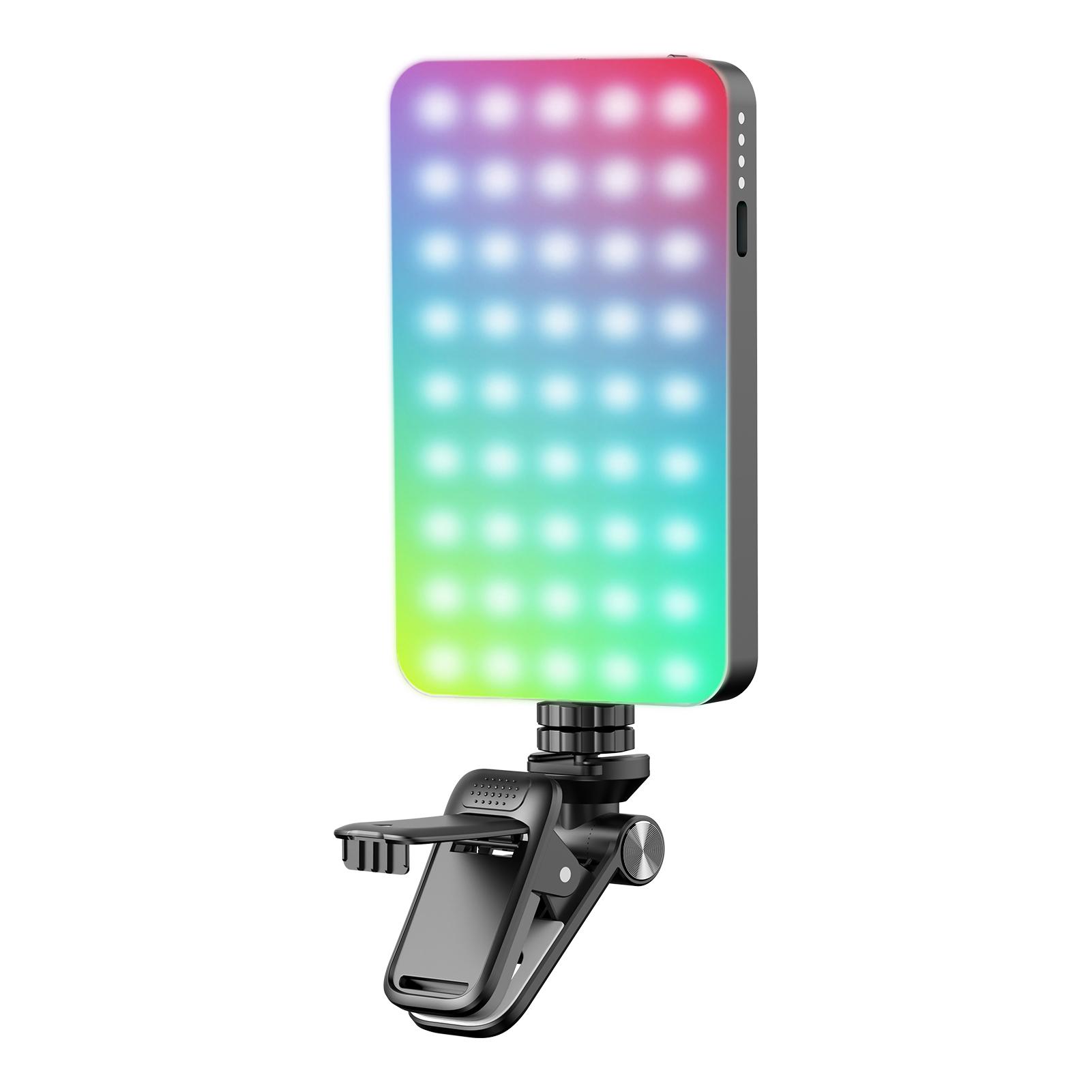 Pocket RGB Fill Light LED Video Light 2500K-9000K Dimmable 10 Scene Lighting Effects Video Conferenc
Pocket RGB Fill Light LED Video Light 2500K-9000K Dimmable 10 Scene Lighting Effects Video Conferenc