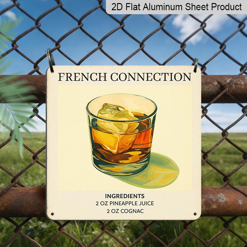2D Flat - 1pc, Vintage Metal Aluminum Decorative Sign, French Romance, Indoor Retro Wall Decor, Home Decoration Suitable for Kitchen, for Bar Area 20*20cm
2D Flat - 1pc, Vintage Metal Aluminum Decorative Sign, French Romance, Indoor Retro Wall Decor, Home Decoration Suitable for Kitchen, for Bar Area 20*20cm