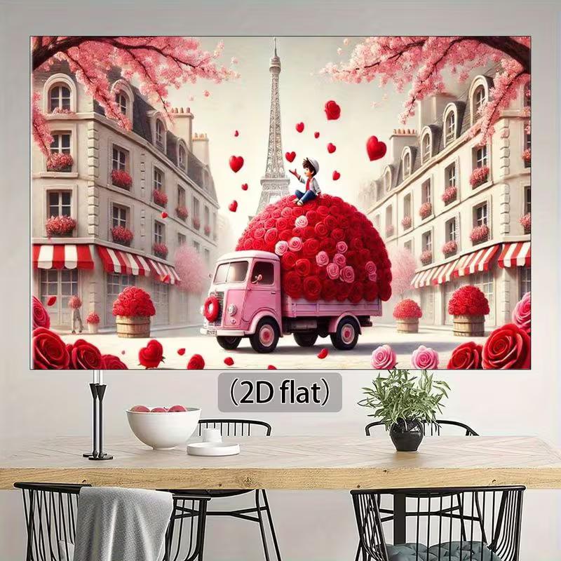 2D Romantic Paris Backdrop, Cherry Blossom Street & Rose Truck Background for Wedding 47.2x31.5inch/120*80cm
2D Romantic Paris Backdrop, Cherry Blossom Street & Rose Truck Background for Wedding 47.2x31.5inch/120*80cm