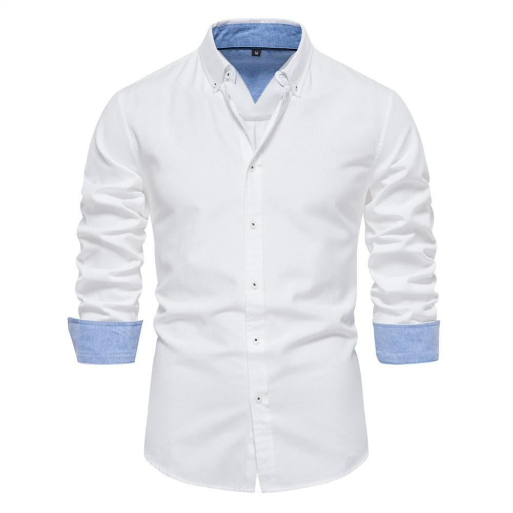 Slim-fit Shirt Men s Casual All-match Fashion Solid Color Long-sleeved Shirt Men s Clothing XS білий
Slim-fit Shirt Men s Casual All-match Fashion Solid Color Long-sleeved Shirt Men s Clothing XS білий