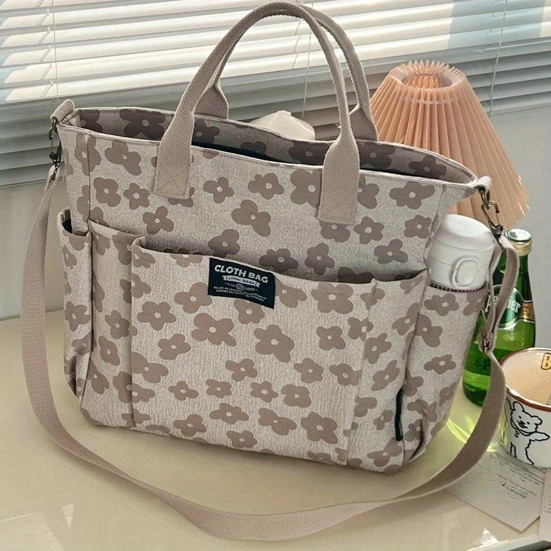3D Floral Design Tote Bag, Thickened Zipper, Multifunctial Canvas Bag, Student Computer Handbag Shoulder Crossbody School Bag хакі
3D Floral Design Tote Bag, Thickened Zipper, Multifunctial Canvas Bag, Student Computer Handbag Shoulder Crossbody School Bag хакі