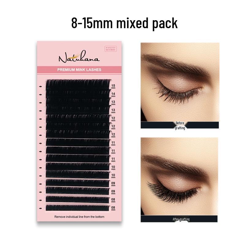NATUHANA Single Strand Eyelash Extensions - 0.03, 0.05, 0.07 Thickness for Manual Blooming 0.07 C Curl
NATUHANA Single Strand Eyelash Extensions - 0.03, 0.05, 0.07 Thickness for Manual Blooming 0.07 C Curl