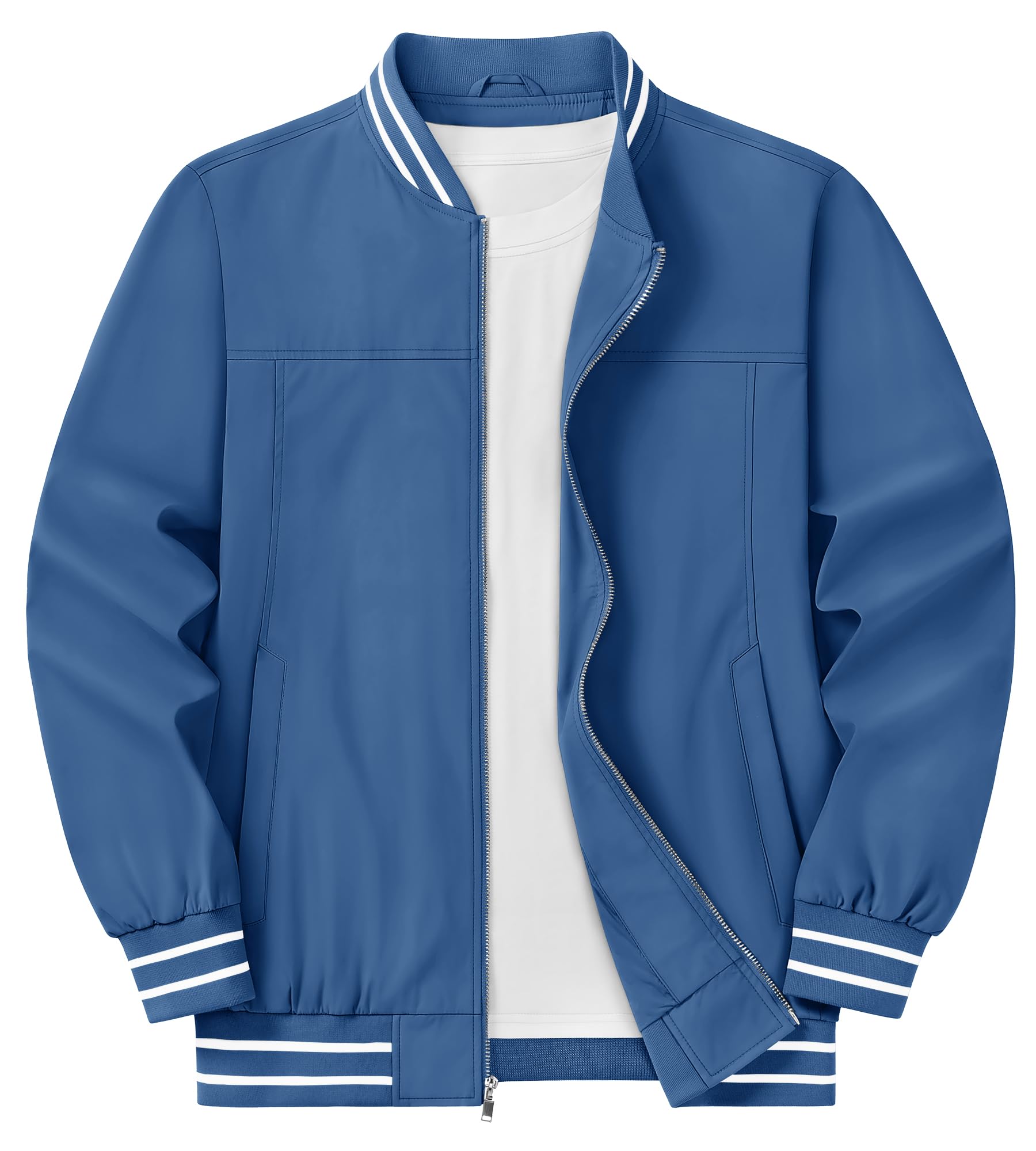 KEFITEVD Мужская ветровка Легкая водонепроницаемая куртка-бомбер Синяя S синий
KEFITEVD Мужская ветровка Легкая водонепроницаемая куртка-бомбер Синяя S синий