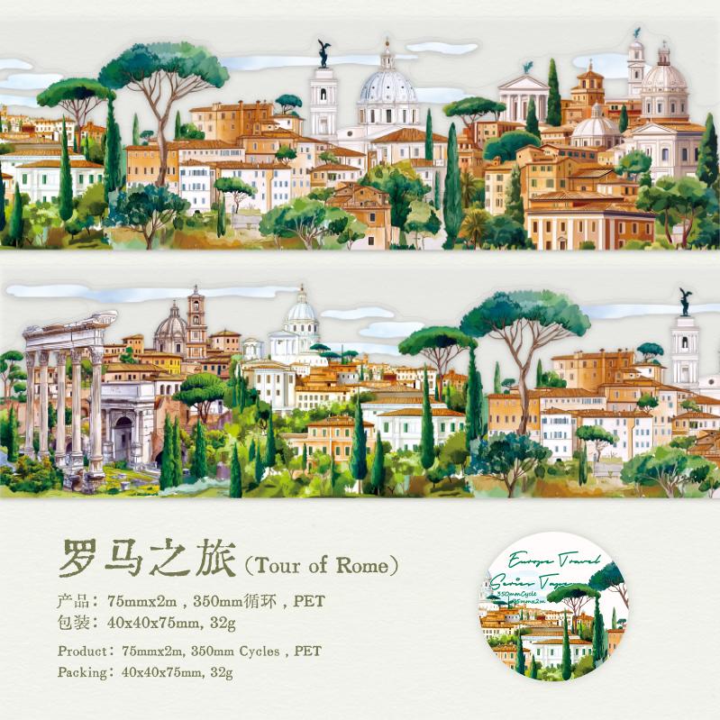2m travel theme European scenery Die-cutting PET tape DIY Handmade Materials Scrapbook Decorative Materials Aesthetic Stationery
2m travel theme European scenery Die-cutting PET tape DIY Handmade Materials Scrapbook Decorative Materials Aesthetic Stationery