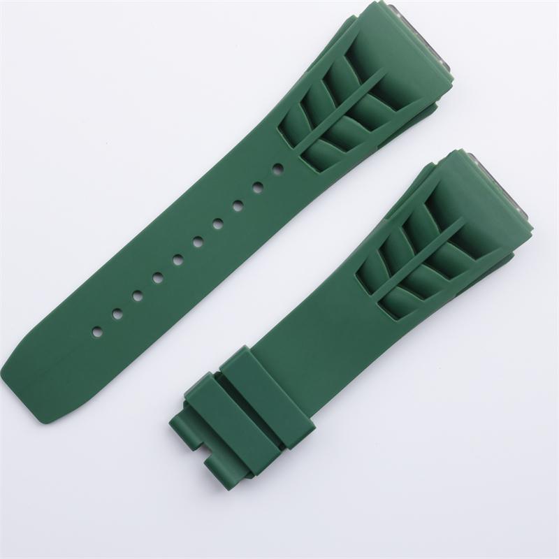 25x20mm Top Quality Soft Rubber Watch Band For Richard White Blue Mille Strap Butterfly Buckle Screw Hole Connection Bracelet 25mm&Without Buckle зелений
25x20mm Top Quality Soft Rubber Watch Band For Richard White Blue Mille Strap Butterfly Buckle Screw Hole Connection Bracelet 25mm&Without Buckle зелений