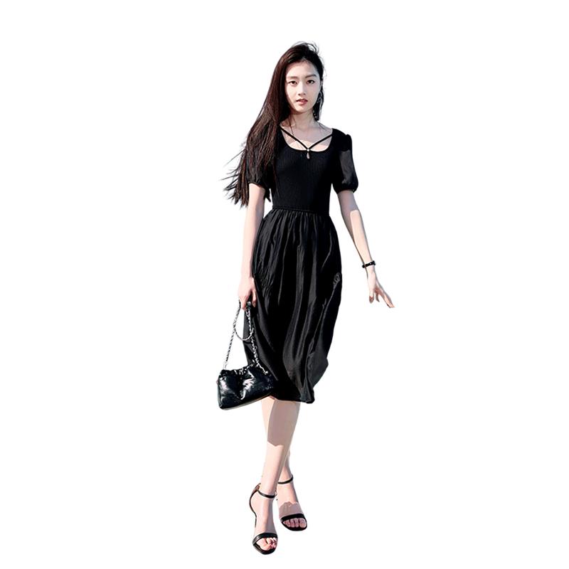 Knitted Square Neck Puff Sleeve Dress S
Knitted Square Neck Puff Sleeve Dress S