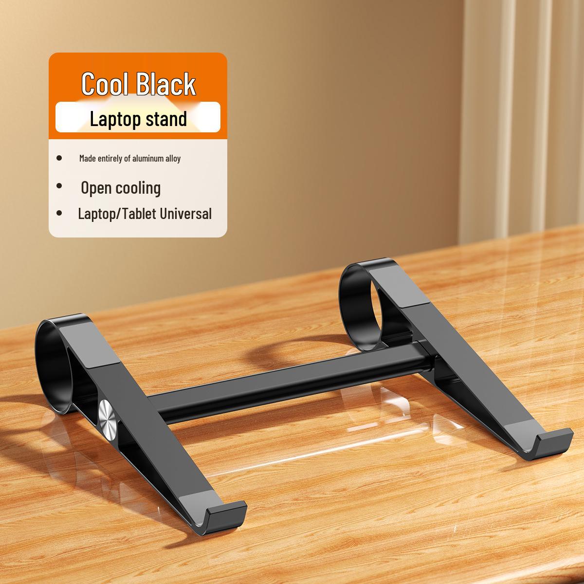 Adjustable Aluminum Laptop Stand with Cooling for Desktop and Tablet чорний
Adjustable Aluminum Laptop Stand with Cooling for Desktop and Tablet чорний