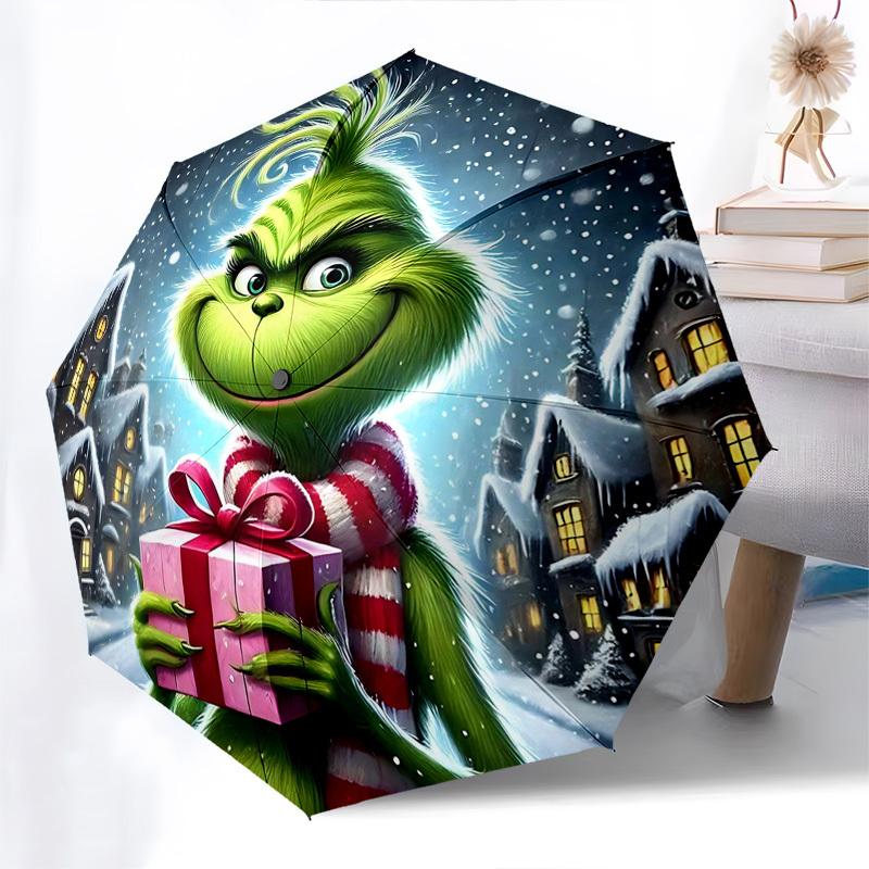 1pc Grinch Christmas Gift: Automatic Opening Folding Umbrella with 3-Fold Design, 8-Bone Iron Frame, Outdoor for Fans, Travelers, Daily Use, Festive P
1pc Grinch Christmas Gift: Automatic Opening Folding Umbrella with 3-Fold Design, 8-Bone Iron Frame, Outdoor for Fans, Travelers, Daily Use, Festive P