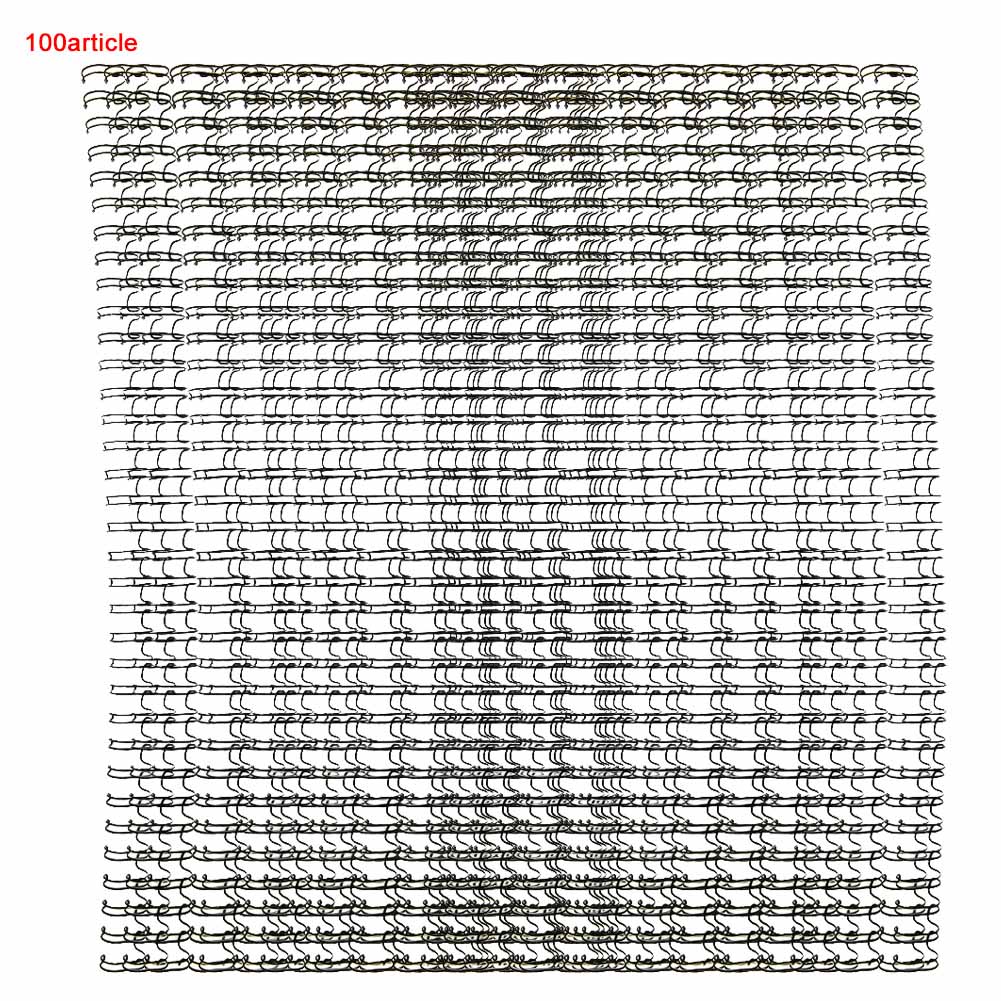 100PCS 9.5mm Black A4 Size 34 Teeth 3:1 Double Loop Wires Binding Wire Calendar Binding Iron
100PCS 9.5mm Black A4 Size 34 Teeth 3:1 Double Loop Wires Binding Wire Calendar Binding Iron