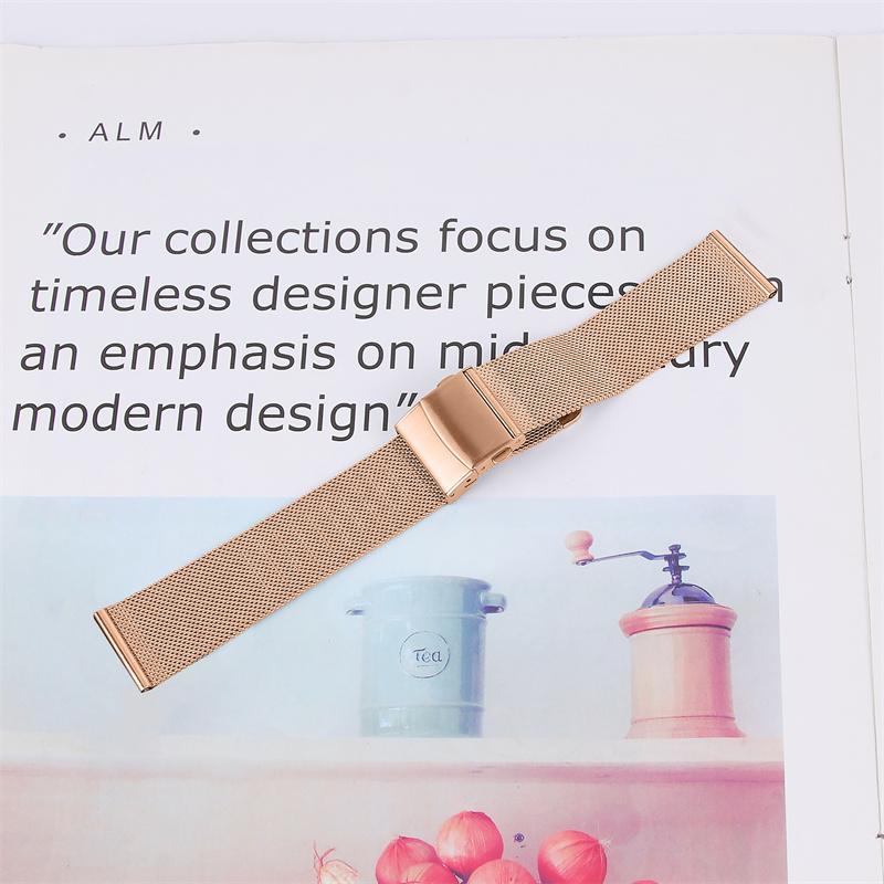 For Huawei Watch GT 2 42mm/Watch 2 Stainless Steel Milanese Wrist Strap Replacement Smart Watch Band Rose Gold
For Huawei Watch GT 2 42mm/Watch 2 Stainless Steel Milanese Wrist Strap Replacement Smart Watch Band Rose Gold