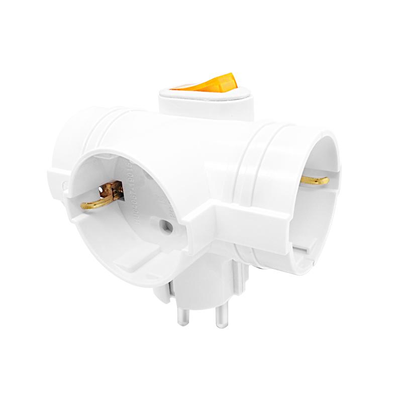 Перехідник Schuko 3 розетки з перехідною вилкою білий
Перехідник Schuko 3 розетки з перехідною вилкою білий