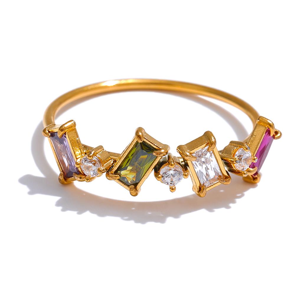 Yhpup Chic Bling Colorful Cubic Zirconia Thin Fashion Ring Waterproof Stainless Steel Trendy Exquisite Finger CZ Jewelry 6
Yhpup Chic Bling Colorful Cubic Zirconia Thin Fashion Ring Waterproof Stainless Steel Trendy Exquisite Finger CZ Jewelry 6