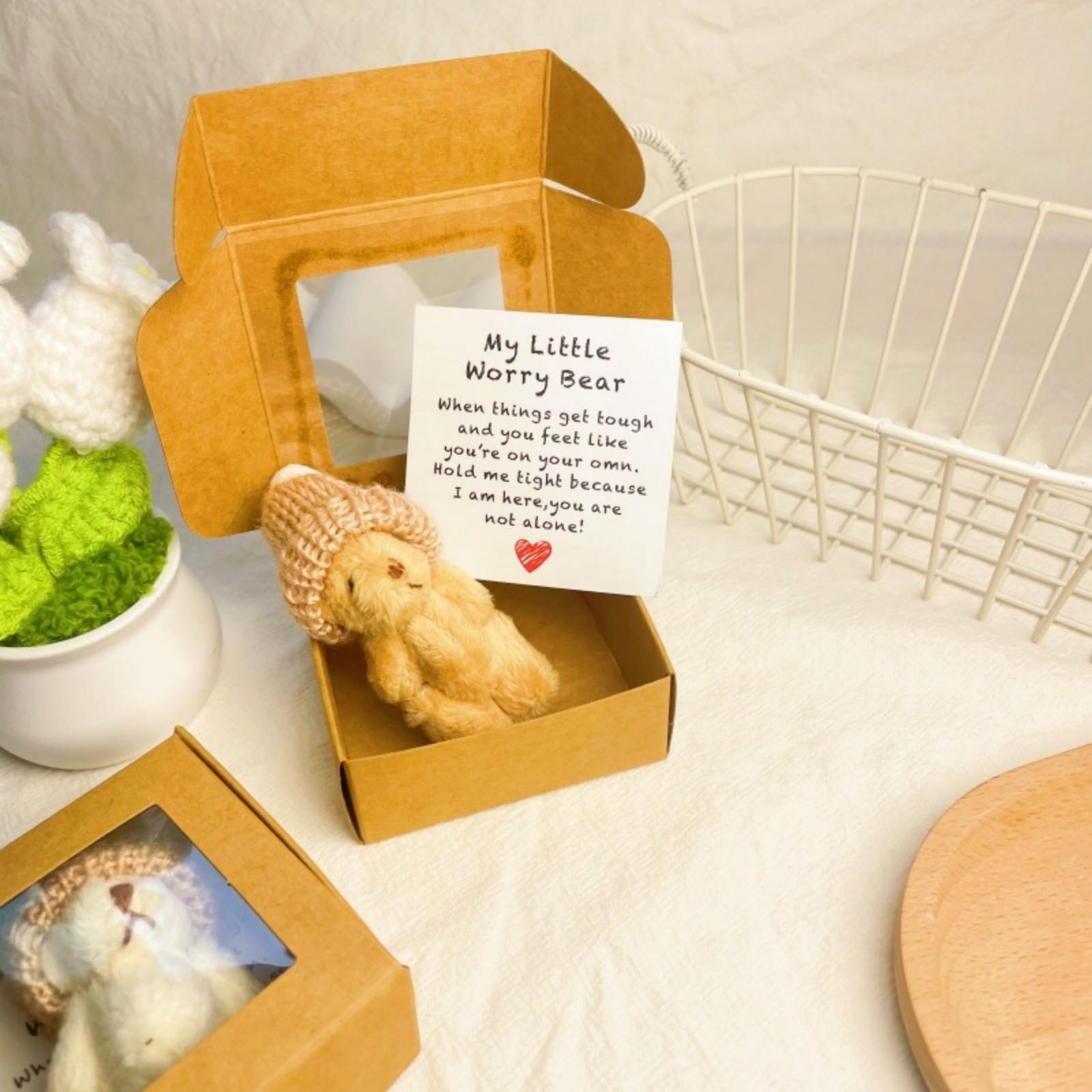 Bear In A Box, Handmade Plush Teddy Bear In Box, Support Inspirational Keepsake With Positive Message Card, A Plush Animal Gift For Friends Or Lovers One Size
Bear In A Box, Handmade Plush Teddy Bear In Box, Support Inspirational Keepsake With Positive Message Card, A Plush Animal Gift For Friends Or Lovers One Size