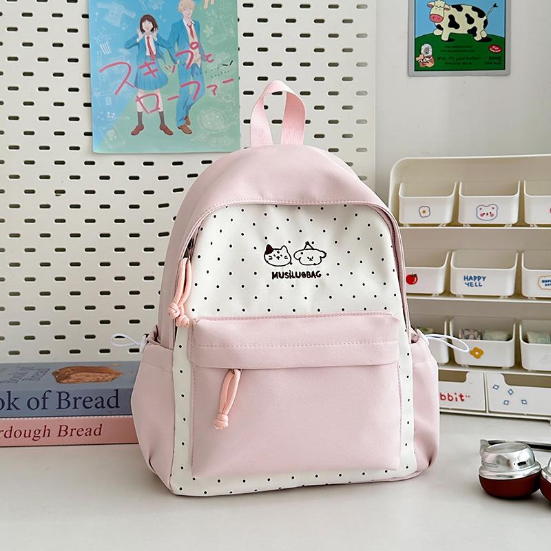 Новый высококачественный, свежий и милый рюкзак в горошек, легкий и вместительный рюкзак для учеников средней школы
Новый высококачественный, свежий и милый рюкзак в горошек, легкий и вместительный рюкзак для учеников средней школы