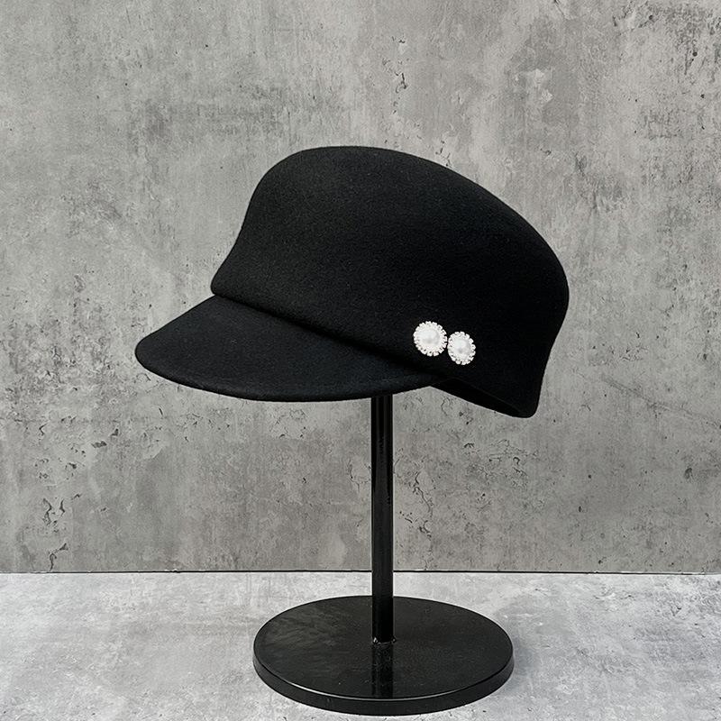 Xiaoxiang Style Pearl Wool Equestrian Hat Female Autumn And Winter Korean Beret British Newsboy Knight Top Hat M (56-58cm) can be adjusted to a smaller size
Xiaoxiang Style Pearl Wool Equestrian Hat Female Autumn And Winter Korean Beret British Newsboy Knight Top Hat M (56-58cm) can be adjusted to a smaller size