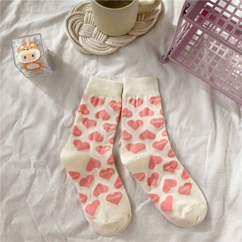 Anime Heart Calf Socks for Girls Korean School Style Crew Casual Cute Academic Thermal Socks Soft Cotton Spring Autumn Sock One Size
Anime Heart Calf Socks for Girls Korean School Style Crew Casual Cute Academic Thermal Socks Soft Cotton Spring Autumn Sock One Size
