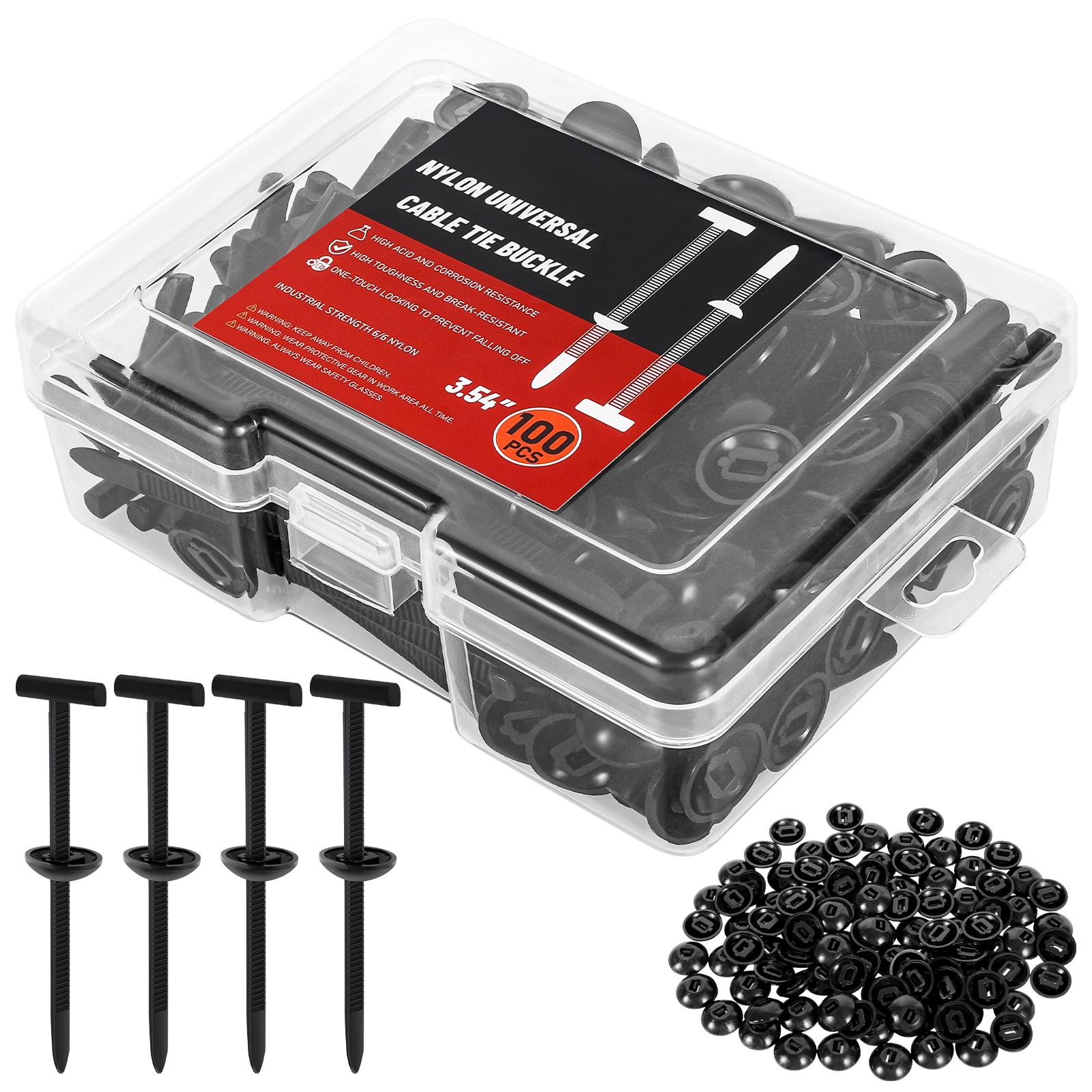200/100Pcs Nylon Universal Cable Tie BuckleZipper Clips for Car Automotive Plastic Rivet Fixing, Engine Cover Bumper Retainer Fe
200/100Pcs Nylon Universal Cable Tie BuckleZipper Clips for Car Automotive Plastic Rivet Fixing, Engine Cover Bumper Retainer Fe