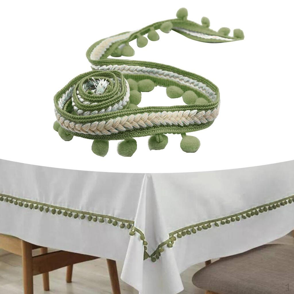 Рулон обивочной ткани с кисточками для штор, плетеной швейной лентой и бахромой зелёный
Рулон обивочной ткани с кисточками для штор, плетеной швейной лентой и бахромой зелёный