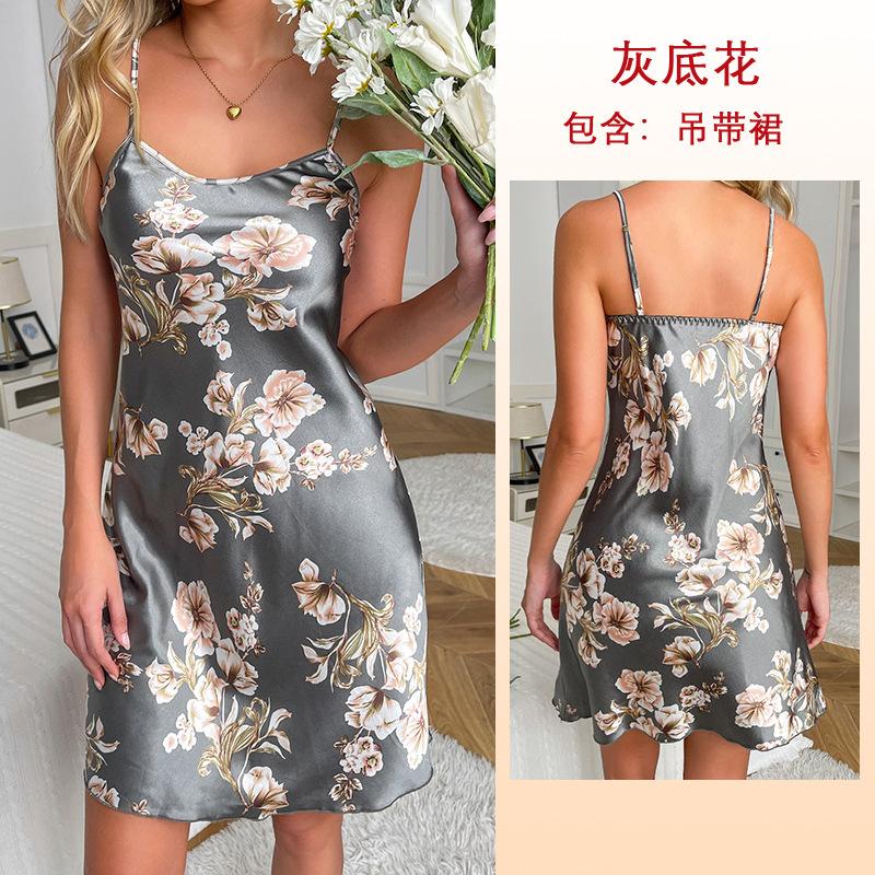 Сексуальная французская пижама из ледяного шелка с большим цветком, сладкая пижама на бретелях L
Сексуальная французская пижама из ледяного шелка с большим цветком, сладкая пижама на бретелях L