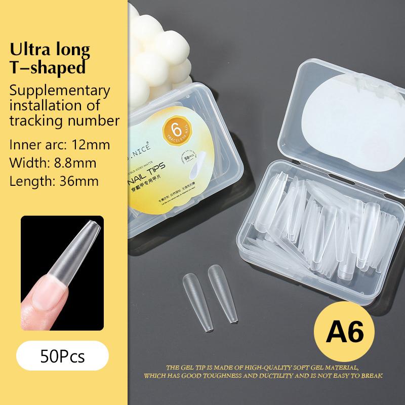 Professional Clear Nail Tips Thin Matte Long T-Shaped Acrylic Press On Fake Nail Tips Nail Salon Tools as the picture
Professional Clear Nail Tips Thin Matte Long T-Shaped Acrylic Press On Fake Nail Tips Nail Salon Tools as the picture