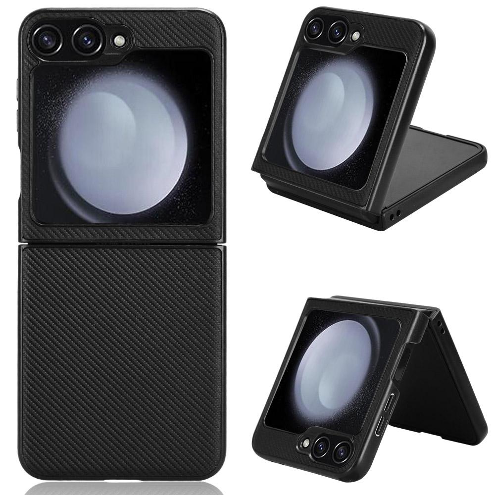 Для Samsung Galaxy Z Flip6 5G чехол с текстурой из углеродного волокна PU+PC защитный чехол для телефона Black
Для Samsung Galaxy Z Flip6 5G чехол с текстурой из углеродного волокна PU+PC защитный чехол для телефона Black