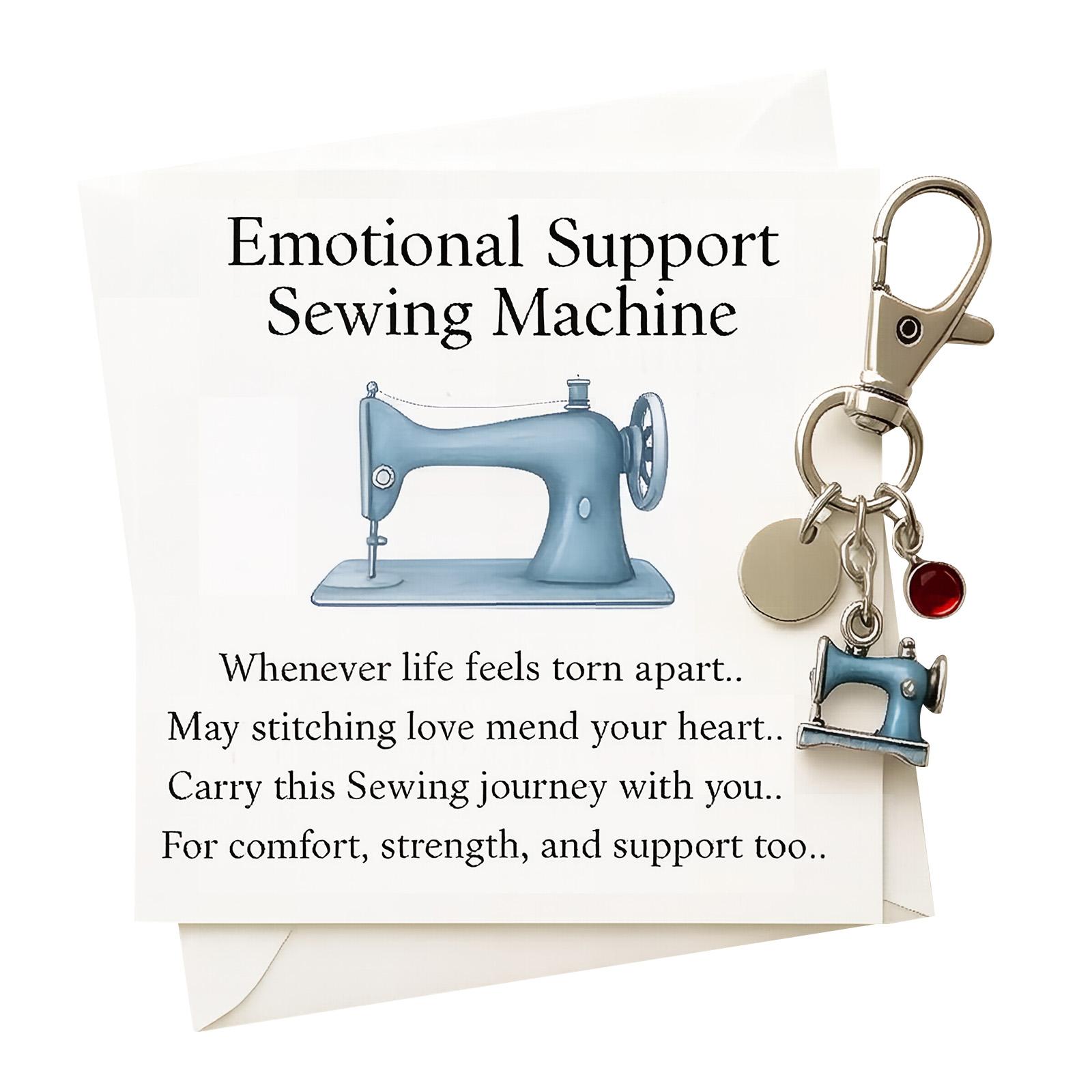 Emotional Support Sewing Machine Keychain Handmade Charm Pendant for Sewing Enthusiasts Inspirational Gift for Crafters and Sewing Lovers One Size синий
Emotional Support Sewing Machine Keychain Handmade Charm Pendant for Sewing Enthusiasts Inspirational Gift for Crafters and Sewing Lovers One Size синий