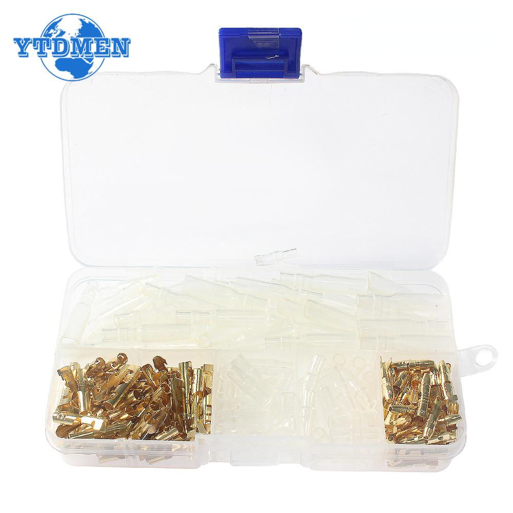 120PCS 3.5mm Bullet Connectors Kit Brass Bullet Male & Female Wire Terminals Crimp Connector +Insulation Sheath білий
120PCS 3.5mm Bullet Connectors Kit Brass Bullet Male & Female Wire Terminals Crimp Connector +Insulation Sheath білий