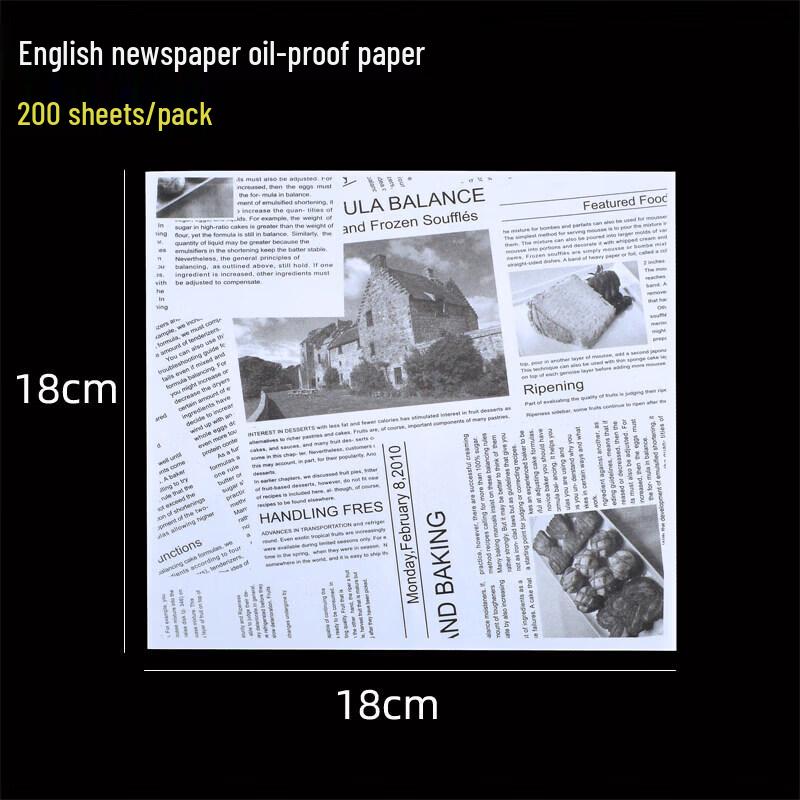 Disposable English Newspaper Style Food Liner Paper
Disposable English Newspaper Style Food Liner Paper