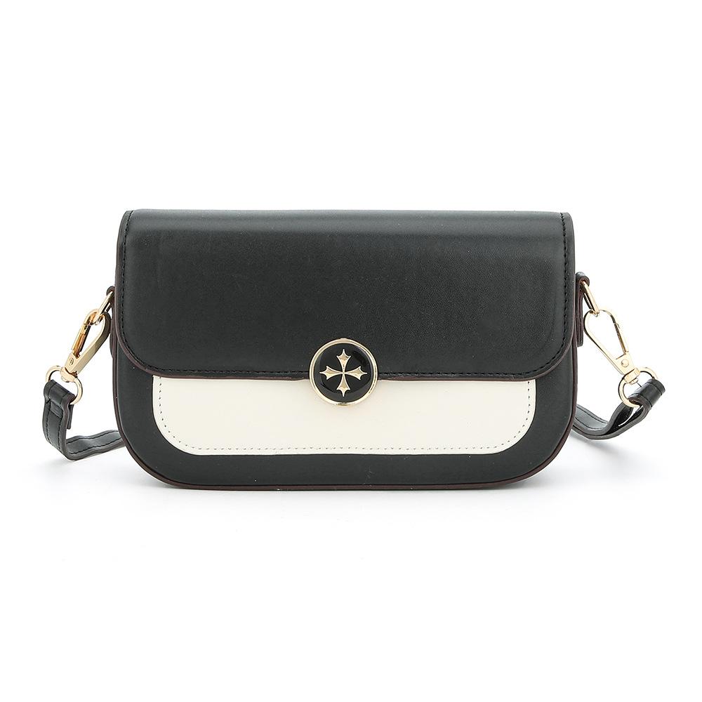 Женская модная сумка для мобильного телефона, цветная сумка через плечо с застежкой-молнией, женская маленькая квадратная сумка чёрный