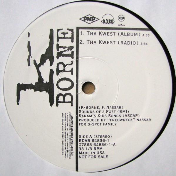 12inch Record K-BORNE - Tha Kwest RDAB648361 PMP Records, Lo 2000 US Rap & Hip-Hop/R&B Used
12inch Record K-BORNE - Tha Kwest RDAB648361 PMP Records, Lo 2000 US Rap & Hip-Hop/R&B Used
