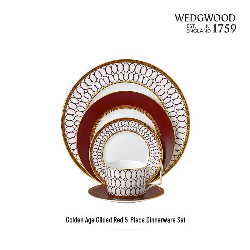 Wedgwood Gilt Nouveau 5-Piece Bone China Tableware Set
Wedgwood Gilt Nouveau 5-Piece Bone China Tableware Set