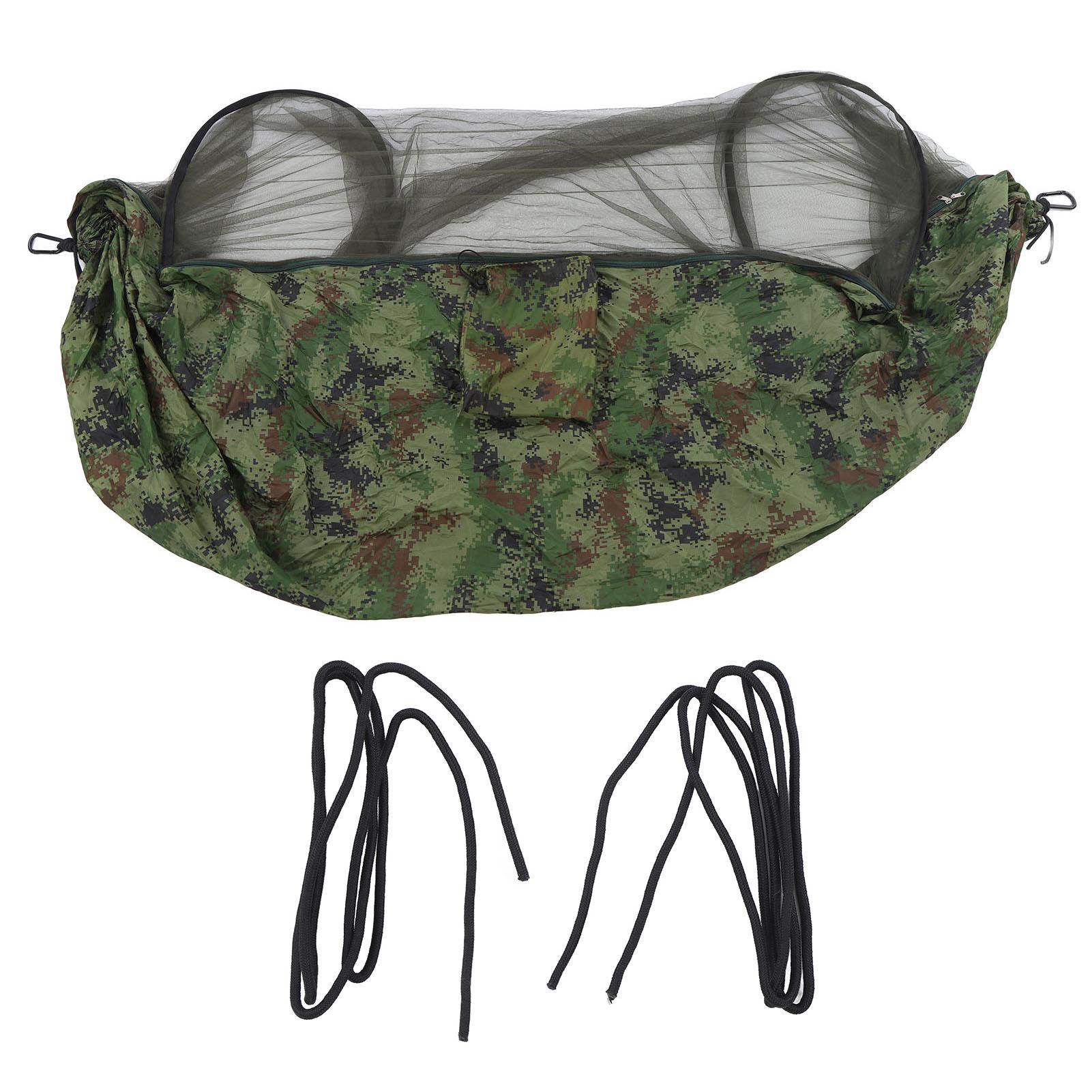Camping Hammock 2 Persons 440lb Capacity Camo Color Bed Net Design Travel Hammock for Hiking
Camping Hammock 2 Persons 440lb Capacity Camo Color Bed Net Design Travel Hammock for Hiking